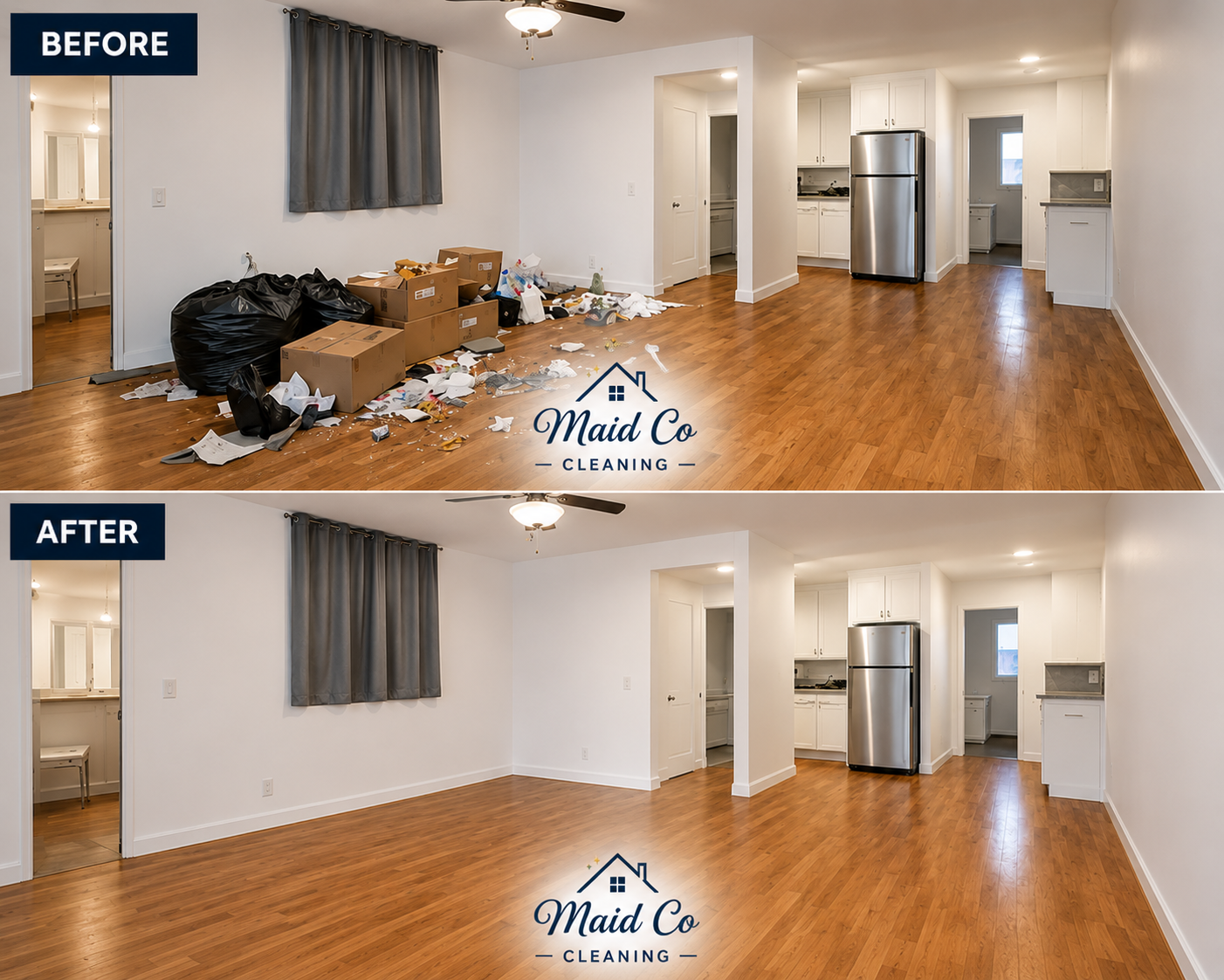 Before and After Moving Clean